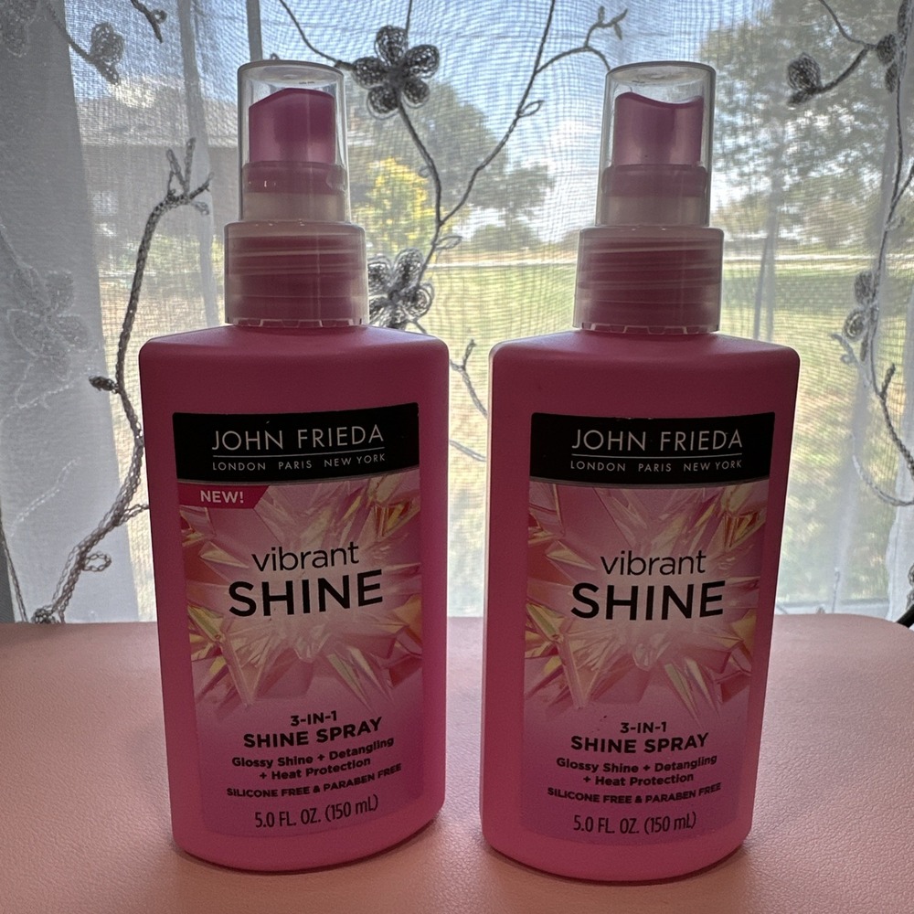 John Frieda Vibrant Shine 3-in-1 Shine Spray (2 Pack) - 5.0 Fl Oz NWOB